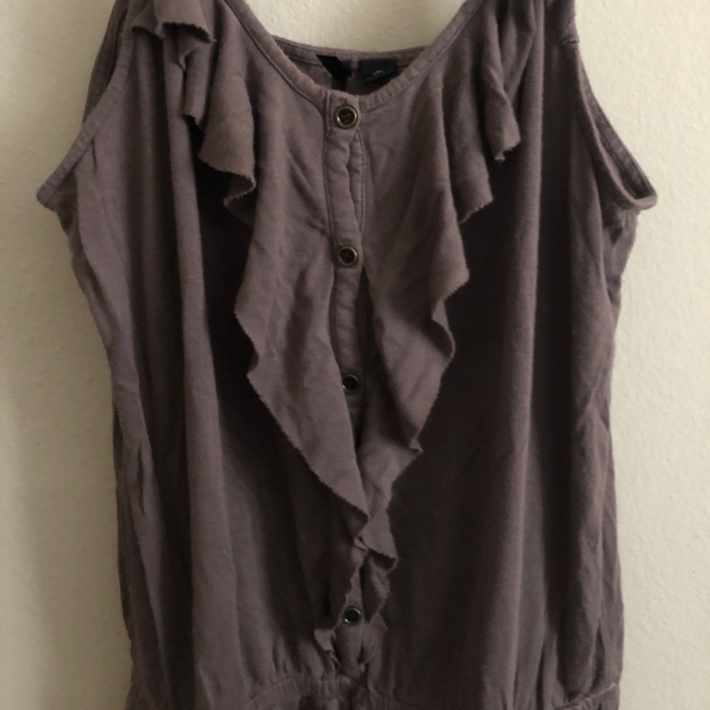 Button Down Romper - Picture 2 of 7